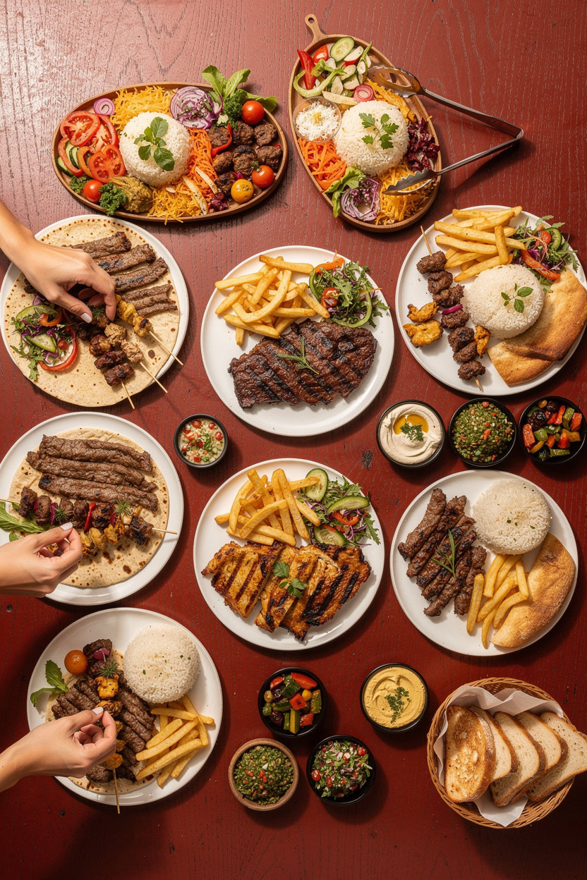 Raz's Kebab Cousine full menu featuring grilled kebabs and traditional Middle Eastern dishes in Muscat